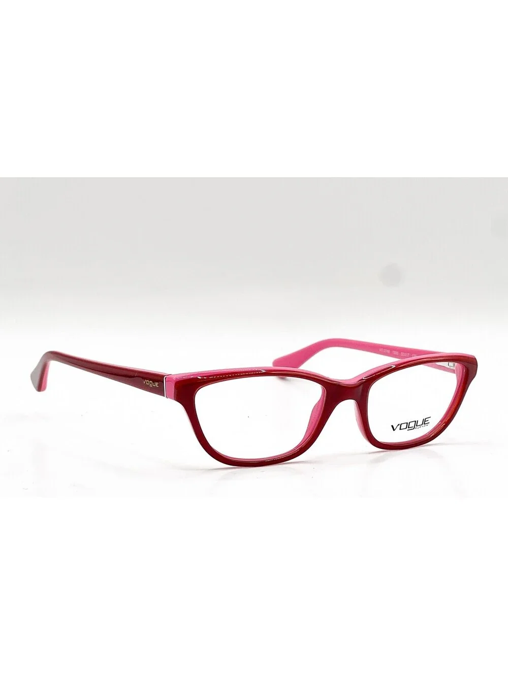 Vogue VO 2748 1990 Top Red Transparent Pink Authentic Eyeglass Frames 50-17